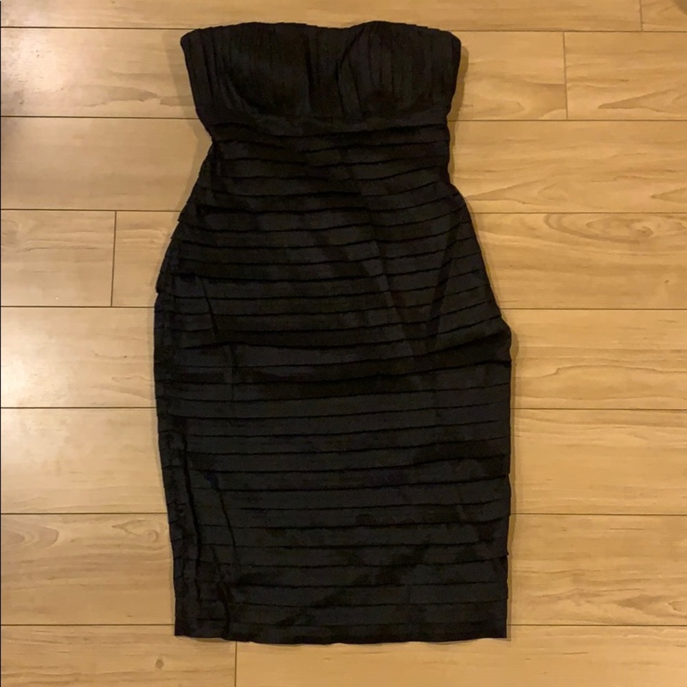 Calvin Klein strapless cocktail dress